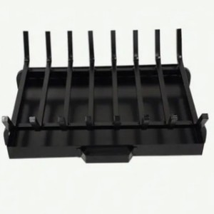 Grille <span class=keywords><strong>de</strong></span> cheminée en fer, support à <span class=keywords><strong>bois</strong></span> <span class=keywords><strong>de</strong></span> <span class=keywords><strong>chauffage</strong></span>, design rectangulaire pour le stockage et l'empilage du <span class=keywords><strong>bois</strong></span> intérieur/extérieur - Product Image 4