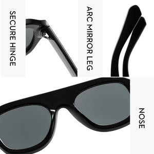 Nouvelles lunettes de soleil tendance de luxe, monture en PC, lunettes de soleil unisexes <span class=keywords><strong>2026</strong></span>, lunettes de soleil de créateur, lunettes de soleil rondes - Product Image 4