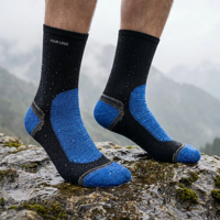 Chaussettes de randonnée imperméables avec logo personnalisé, chaussettes de sport professionnelles pour activités de plein air, respirantes, athlétiques, avec talon et bout renforcés
