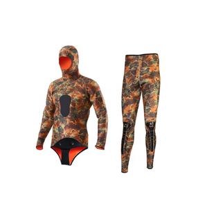 DIVE and Sail, traje húmedo de <span class=keywords><strong>buceo</strong></span> libre de celda abierta de 2 piezas, traje de <span class=keywords><strong>buceo</strong></span> CR con capucha, traje de neopreno de piedra caliza de 5mm para pesca submarina - Product Image 1