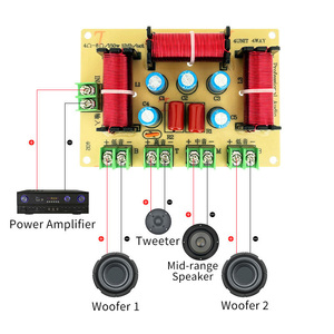 Profesional 1 Alto 1 Medio 2 Bajo Crossover Altavoz de audio de 4 vías Divisor de frecuencia Hifi 200W <span class=keywords><strong>402</strong></span> - Product Image 6