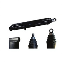 Cylindre hydraulique télescopique simple effet CHUANGWEI FC/FE chromé dur, course 400 mm, pour camion benne, certifié CE/ISO9001 - Meilleures ventes