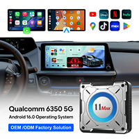 Boîtier de divertissement YolanAuto Android 16 CarPlay avec refroidissement actif, sortie HD, 5G LTE, 8 Go, 128 Go, Android Auto