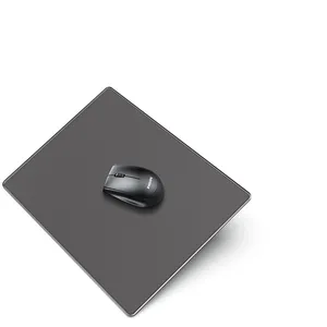 Hot Selling Custom Black Color Design Bedrukt Xl Extended Oppervlak Anti-Vingerafdruk Toetsenbord Glazen Muismat Computermatten