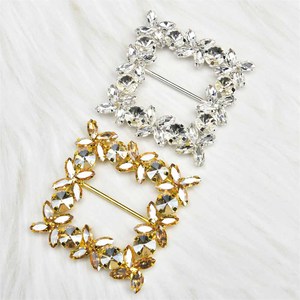 JFRB023 hebilla cuadrada de diamantes de imitación cinturón de cristal adorno Diy vestido de <span class=keywords><strong>boda</strong></span> cinta zapatos de <span class=keywords><strong>mujer</strong></span> accesorios de decoración de ropa - Product Image 6