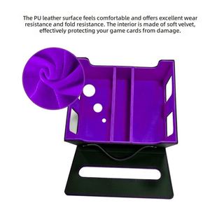 Boîte de rangement pour cartes en cuir PU grande capacité, détachable, avec fenêtre de visualisation et poignée anti-humidité - Product Image 3
