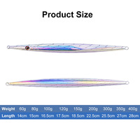Leurre de pêche ODM, leurre de jigging 60-400g, jig en plomb à coulée rapide, yeux 3D profilés, leurre métallique pour maquereau, pêche en haute mer, bar, thon
