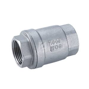 วาล์วตรวจสอบเกลียวในแนวตั้ง H12 โครงสร้างลูกบอลสแตนเลส 304 สำหรับน้ำมันและก๊าซ แบบยกเกลียวในทางเดียว H12W-16P - Product Image 1