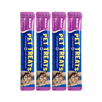 Vente en gros de snacks bio 16g pour chat viande fraîche saveur poulet haute teneur en protéines nutrition friandises pour animaux de compagnie sans danger pour les animaux de compagnie