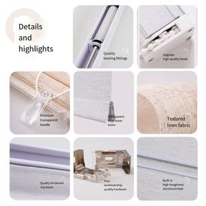<span class=keywords><strong>Stores</strong></span> romains de style <span class=keywords><strong>japonais</strong></span> filtrant la lumière, <span class=keywords><strong>stores</strong></span> <span class=keywords><strong>occultants</strong></span> pour fenêtres, rideaux romains en tissu sur mesure pour salon - Product Image 2