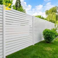 Panneau de clôture en aluminium pour extérieur, écran d'intimité pour jardin, revêtement poudré blanc, antirouille, léger, couleur personnalisée