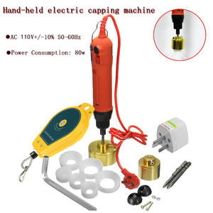 110V US CE Machine de capsulage portable semi-automatique rouge SG1550 Taiwan fabriquée pour les usines de conduite manuelle pour le Japon USA Canada - Product Image 5
