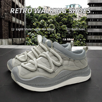 Nouvelles baskets rétro Forest Gump à semelle plate, légères, respirantes, en mesh doux, antidérapantes, confortables, tendance mode, chaussures de marche pour hommes
