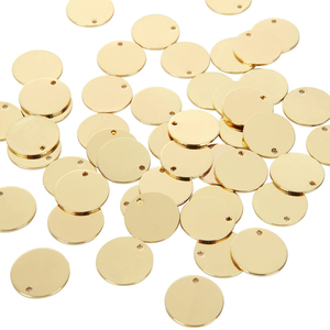 แผ่นดิสก์ปั๊มโลหะแผ่นโลหะโลหะแผ่นเหรียญว่างเคลือบเงาหนา3มม. ออกแบบได้ตามต้องการ - Product Image 1