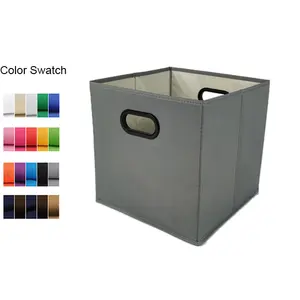 ODM定制储物盒抽屉式布料盒方形无盖衣物储物杂物聚酯储物篮