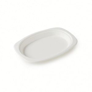 Ensemble de vaisselle jetable biodégradable en canne à sucre pour fête, tailles 9''/10''/12'' - Product Image 1