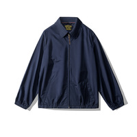 Blouson Bomber Homme Slim Style Vintage Américain Décontracté avec Fermeture Éclair Coupe-Vent 100% Coton – Fournisseur Populaire