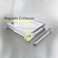 Étui de protection et de présentation articulé en acrylique avec film double face, personnalisé UV, pour cartes gradées de collection (CGC, BGS, TCG)