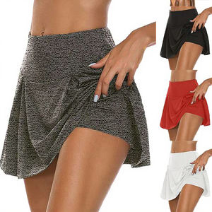 Women's High Waist Shorts with Lace Decoration Fitness Tennis Badminton Golf & <b>Running</b> Sport Skirts Pleated <b>Skorts</b> for Girls - Product Image 2