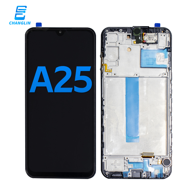High Quality Original OLED Display Mobile Phone LCDs for Samsung for Galaxy A25 A256 5G With Frame Phone Part Repair Replacement