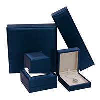 Boîtes de rangement et d'emballage de luxe en cuir PU personnalisées avec logo pour bijoux (bagues, boucles d'oreilles, pendentifs, bracelets, colliers) – Vente en gros