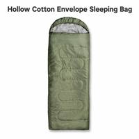 Sac de couchage à capuche vert olive, polyester 170T, coton creux, pliable, chaud, résistant à la saleté, léger (1,3 kg) pour l'hiver