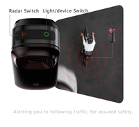 Feu arrière de vélo intelligent Briviga avec radar 90LM, détection 140M, haut-parleur ANT, clignotant, capteur de freinage, certifié CE ROHS