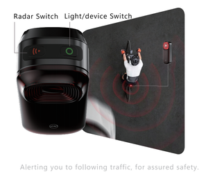 <span class=keywords><strong>ไฟ</strong></span>ท้ายจักรยานอัจฉริยะ Briviga พร้อมเรดาร์ตรวจจับ 140LM บลูทูธ ANT+GPS ลำโพงเสียงดัง <span class=keywords><strong>ไฟ</strong></span>แฟลช มาตรฐาน CE ROHS - Product Image 3