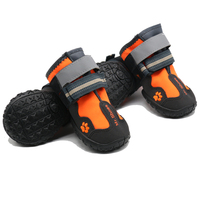Bottes de pluie pour chien Muker Luxury Cartoon Eco-Friendly en polyester, personnalisées, douces, toutes saisons, motif uni, réfléchissantes, chaussettes-chaussures