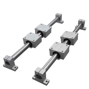 SBR20 Optical axis slide block of cylindrical linear aluminum support guide rail