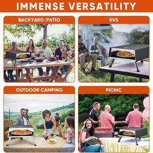 <span class=keywords><strong>Four</strong></span> à pizza portable en acier inoxydable, petit <span class=keywords><strong>four</strong></span> à pizza d'extérieur <span class=keywords><strong>avec</strong></span> tiroir coulissant - Product Image 4