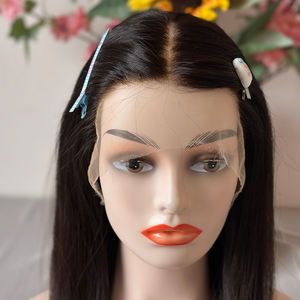 פאות רפואיות עם תחרה HD בלתי נראית, סיליקון פולי, 100% שיער אירופאי קשור ידנית, ללא דבק, תותבות שיער בהתאמה אישית - Product Image 4