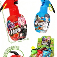 Bonbons liquides en spray aromatisés aux fruits en forme de grenade, amusants pour les enfants, pour les détaillants, les magasins de proximité et les cadeaux de fête
