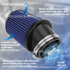 โคลแมน 70 ซีซี 4 จังหวะเครื่องยนต์ระบายความร้อนด้วยอากาศชุดคาร์บูเรเตอร์สำหรับรถจักรยานยนต์โกคาร์ทซ่อมพร้อมตัวกรองอากาศสีฟ้า - Product Image 5