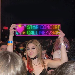 32*128 63*20cm lập trình LED thông minh ma trận Bảng điều chỉnh di chuyển tin nhắn linh hoạt LED hiển thị USB 5V không thấm nước LED dấu hiệu cửa sổ - Product Image 1