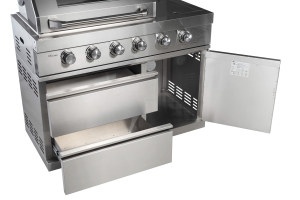 Barbecue à gaz en acier inoxydable à 6 brûleurs, barbecue au <span class=keywords><strong>propane</strong></span> d'extérieur avec allumage électronique, brûleur infrarouge pour cour, patio, cuisine - Product Image 4