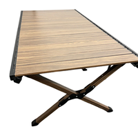 Table de camping en aluminium EFT-2322 88/115/150cm, pliable, portable, pour pique-nique et barbecue