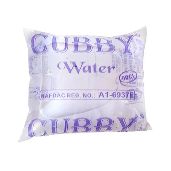 Emballage en plastique eau potable poche sachet d'eau rouleau sac en plastique
