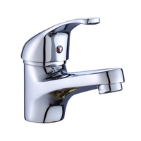 Watermark-grifo monomando para lavabo de baño, mezclador de agua caliente y fría, con una sola palanca, con montaje en cubierta de un agujero