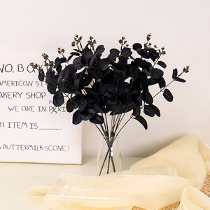 Halloween Long Lanh Chi Nhánh Chọn Thân Cây Với Quả Nhân Tạo Hoa Màu Đen Và Bình Hoa Trang Trí Cho Bàn Tốt Nghiệp - Product Image 4