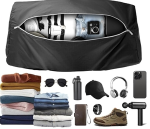 Sac à chaussures suspendu imperméable avec fermeture éclair, organisateur de rangement pour chaussures, sac de voyage et de lavage, sac de sport - Product Image 1