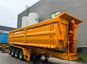 Hydraulische 4 Achsen 5 Achsen 45cbm U-Form 70 80 Tonnen Kipper LKW Sattel auflieger Kipper Sattel auflieger - Product Image 5