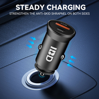 Cargador de Coche Eléctrico Universal con Logotipo OEM para Teléfono Móvil, Mini Cargador de Aluminio de Doble Puerto PD3.0 40W USB Tipo-C