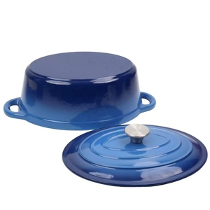 Casseroles ovales <span class=keywords><strong>en</strong></span> <span class=keywords><strong>fonte</strong></span> émaillée antiadhésives de grande taille 28 cm de haute qualité <span class=keywords><strong>en</strong></span> gros - Product Image 5