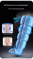 Masseur de jambes à compression d'air, 7 niveaux de pression, 30-240 mmHg, circulation dynamique 3D, bottes séquentielles, récupération musculaire, athlètes