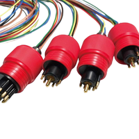 Conector Coaxial de Acero Inoxidable IP68 Impermeable Subconn Sistema de Energía Solar Submarina Cable Submarino de Doble Extremo de 7 Pines