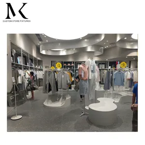 Lishi Supermarket Shopping Mall Garment Furniture Men Clothing Store Clothing Display Store Design For Small Clothing