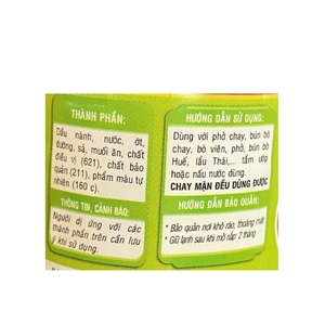 Sauce chili satay Cholimex 90g en pot, extra piquante, saveur vietnamienne premium, prix économique - Product Image 3