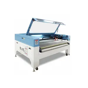 GBOS 1810 1610 1812 CO2 Laser Cutting Machine For Fabric in Rolling with Auto-Feeder Double 2 Heads CCD Camera