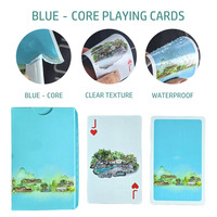 Cartes à jouer Guandan promotionnelles personnalisées, logo imprimé sur papier PVC, jeu de cartes avec boîte personnalisée pour les cadeaux d'entreprise